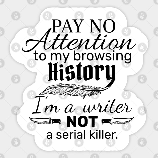 I'm a Writer Sticker by Molly11